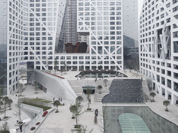 Archisearch SLICED POROSITY BLOCK - CAPITALAND RAFFLES CITY CHENGDU BY STEVEN HOLL ARCHITECTS