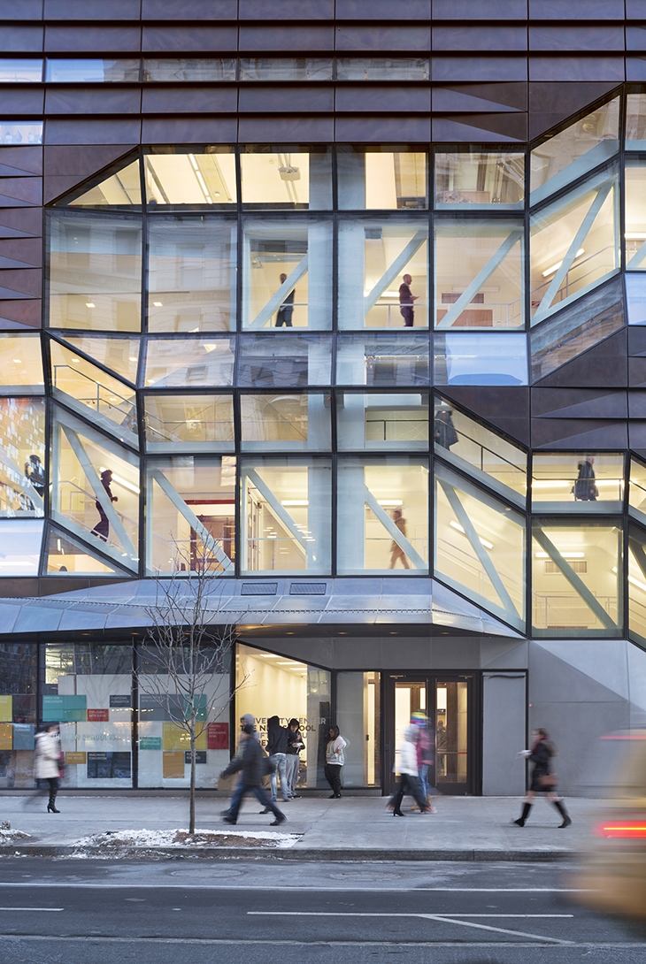 Archisearch - Student residence entrance. Image courtesy SOM / (c) James Ewing