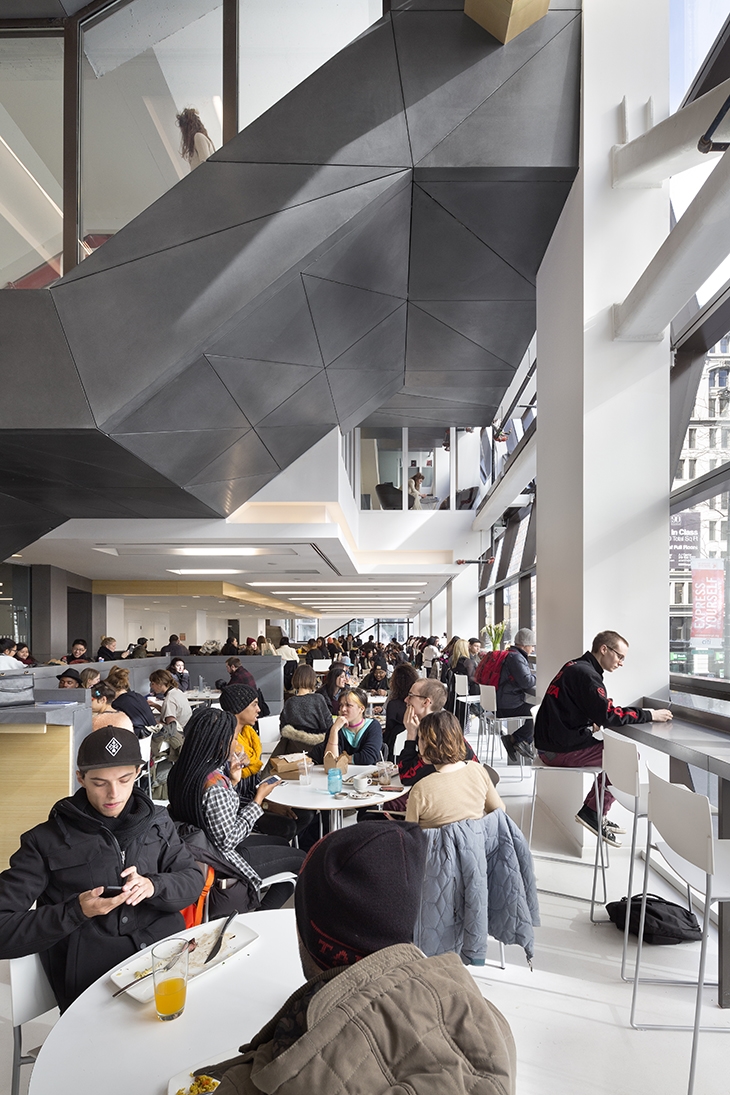 Archisearch - Second floor cafeteria. Image courtesy SOM / (c) James Ewing