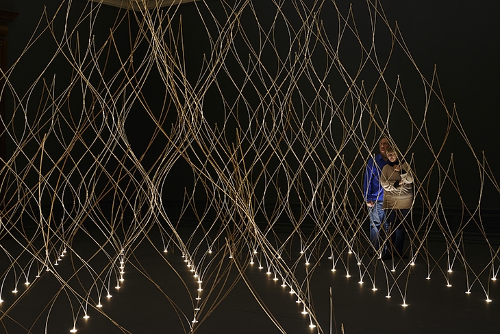 Archisearch - Installation by Kengo Kuma.  Photo (c) Royal Academy of Arts, London, 2014. Photography: James Harris. 