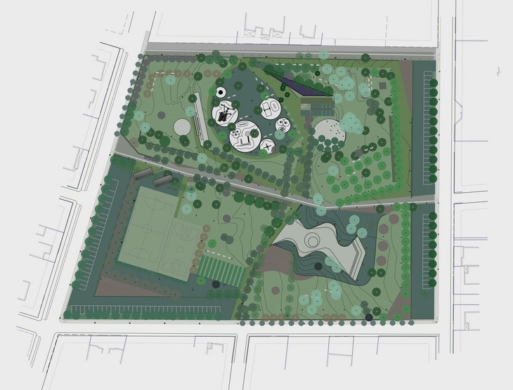 Archisearch - Green Space in Nea Erithrea / Architectones 02 / General plan