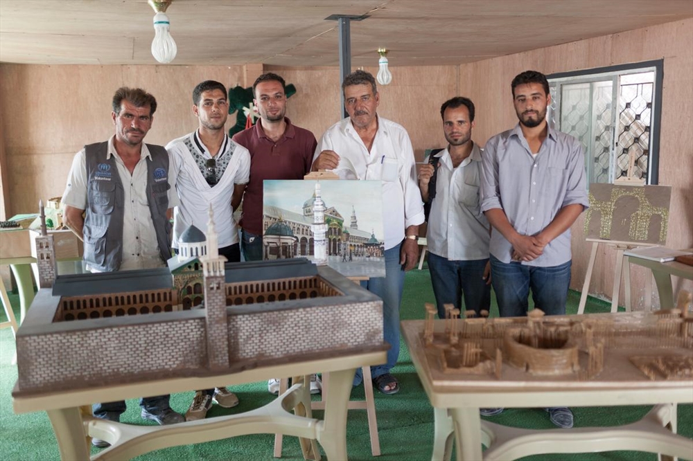 Archisearch - In Jordan’s Za’atari refugee camp a group of Syrian artists is working with basic tools and materials sourced from around the camp. They are using local stone, polystyrene and discarded wood.
