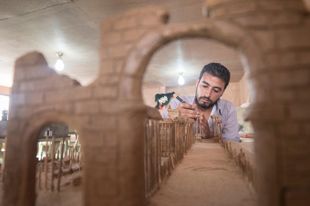 Archisearch Syrian Blown Up Lamdmarks Restored in Model by Local Artists