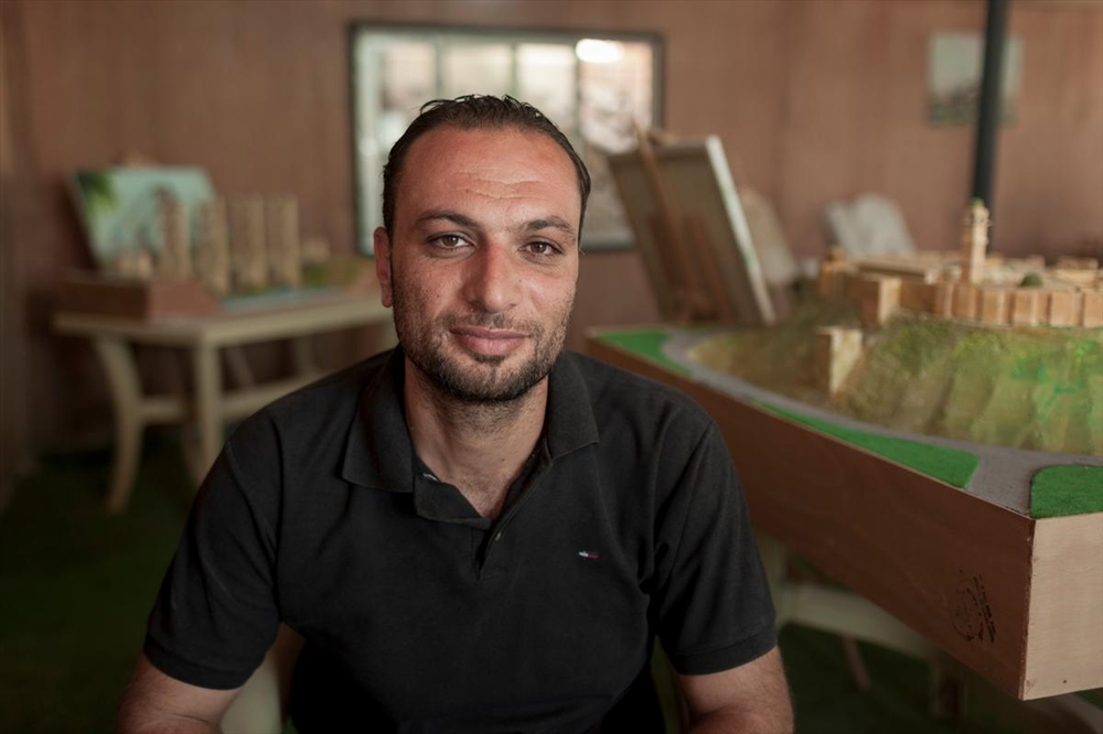 Archisearch - Ahmad Hariri, who initially brought the group together and helps source their materials, hopes the project will help educate children in the camp about their homeland.