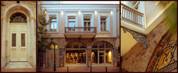 Archisearch LEFTERIS MARTAKIS TRANSFORMS A NEOCLASSICAL BUILDING IN CHIOS INTO A CLOTHING STORE