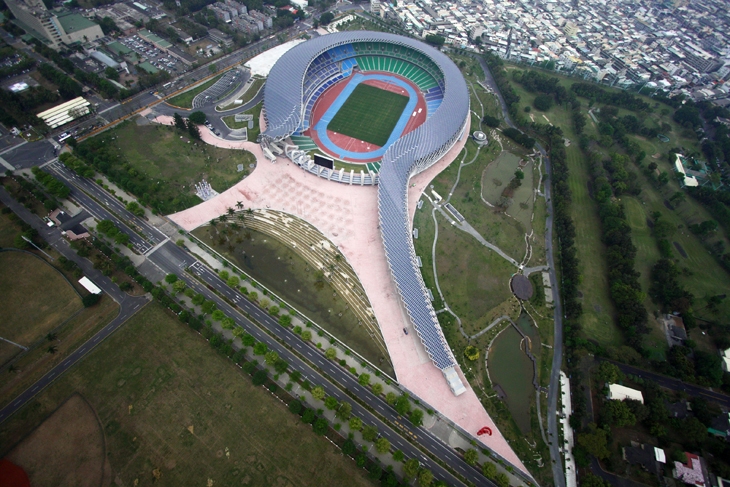 Archisearch - Main Stadium for The World Games 2009, 2006—2009, Kaohsiung, Taiwan R.O.C. Photo by Fu Tsu Construction Co., Ltd.
