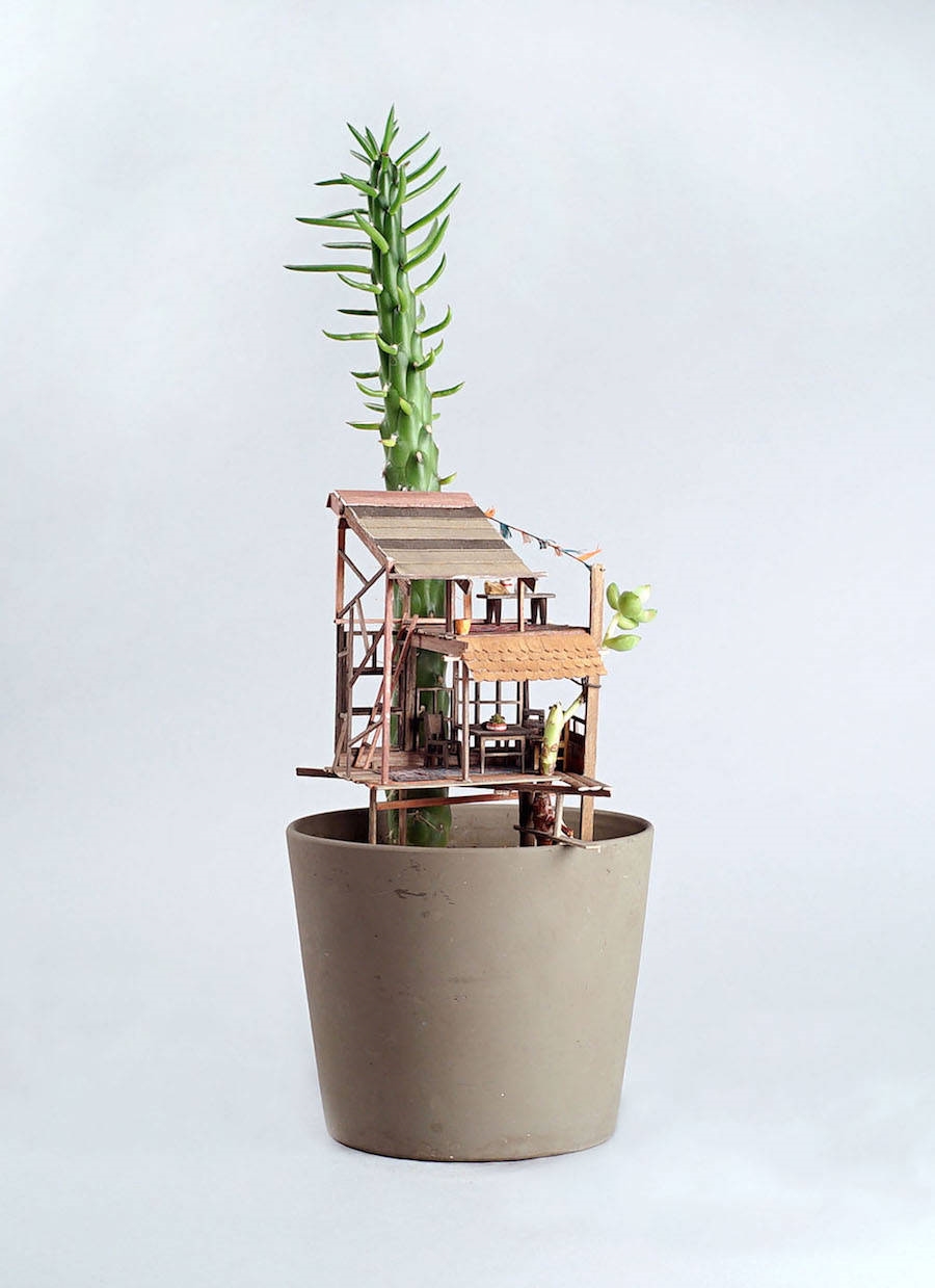 Archisearch TINY HOUSES BUILT AROUND PLANTS REVIVE CHILDHOOD MEMORIES