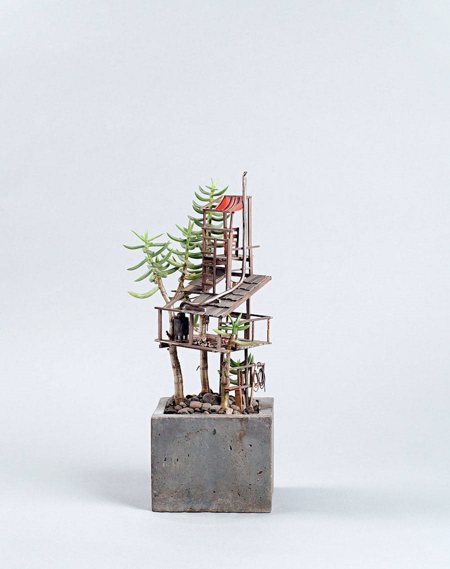 Archisearch TINY HOUSES BUILT AROUND PLANTS REVIVE CHILDHOOD MEMORIES