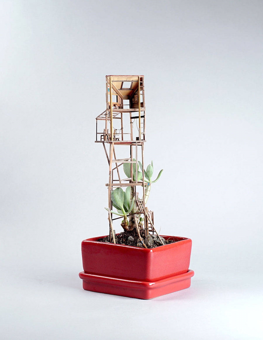 Archisearch TINY HOUSES BUILT AROUND PLANTS REVIVE CHILDHOOD MEMORIES