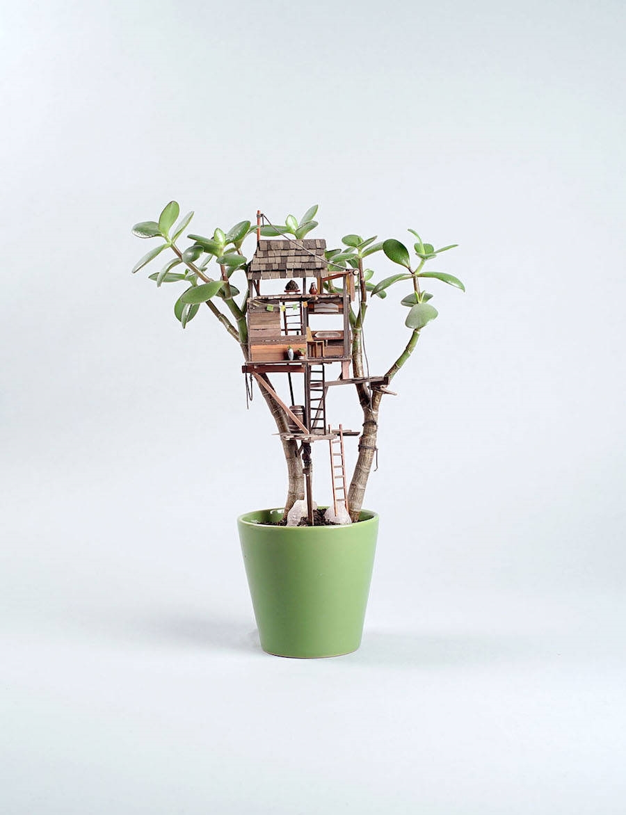 Archisearch TINY HOUSES BUILT AROUND PLANTS REVIVE CHILDHOOD MEMORIES