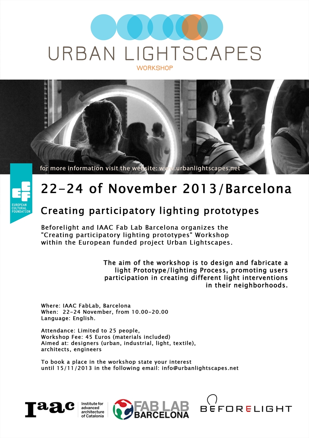 Archisearch Urban Lightscapes Workshop: 