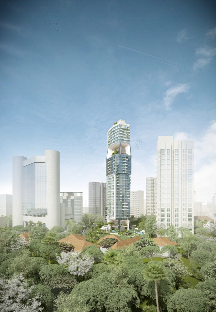 Archisearch BEN VAN BERKEL / UNSTUDIO'S DESIGN FOR THE SCOTTS TOWER UNVEILED TODAY IN SINGAPORE