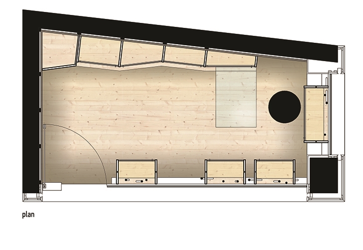 Archisearch - Designing in 5,74 m2 - Jewellery Shop in Ioannina / Vicky Poriki / Plan