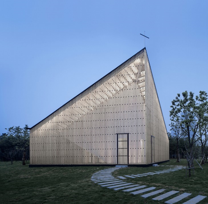 Archisearch AZL ARCHITECTS DESIGN A STUNNING CHURCH IN A CHINESE GARDEN