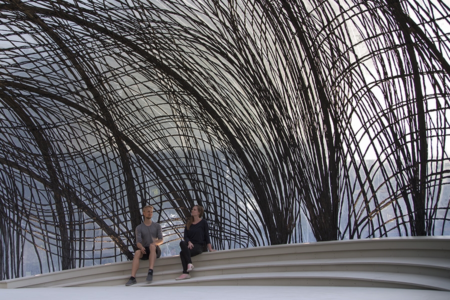 Archisearch ICD / ITKE RESEARCH PAVILION INSPIRED BY SUBAQUATIC SPIDERS' NEST