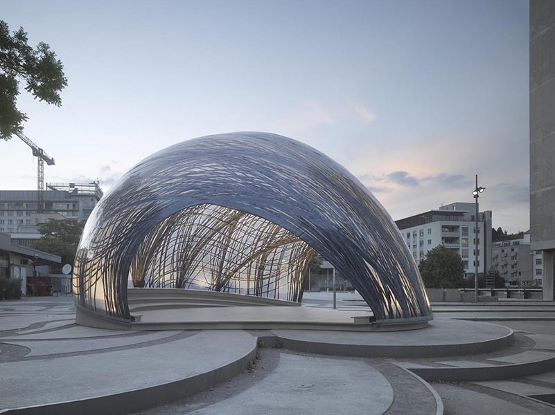 Archisearch - ICD / ITKE RESEARCH PAVILION INSPIRED BY SUBAQUATIC SPIDERS' NEST