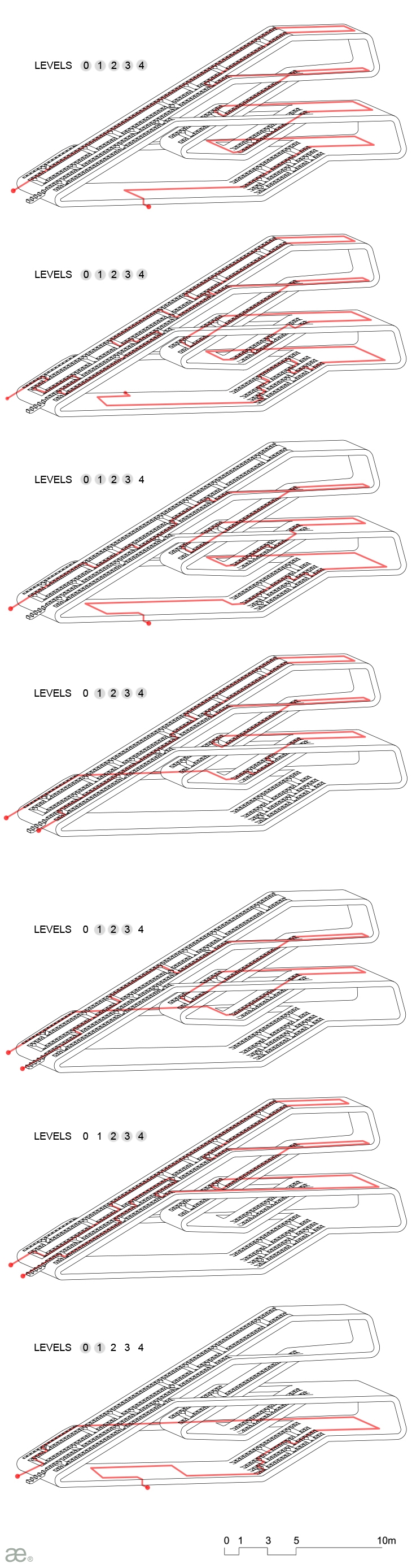 Archisearch - Movement Diagrams, Ytheca Pavilion by Aristotheke Eutectonics