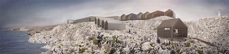 Archisearch F. LIAKOS, I. MARCANTONATOU & A. VISVINIS WON AN HONORABLE MENTION FOR YOUNG ARCHITECTS LIGHTHOUSE SEA HOTEL