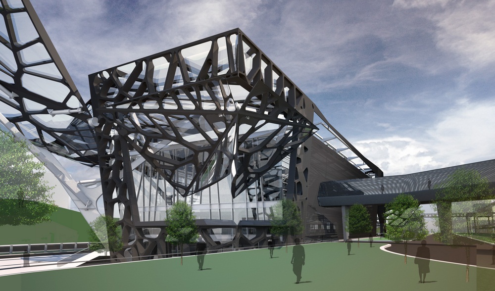 Archisearch TRANSFORMER LIKE ZOOMLION HEADQUARTERS EXHIBITION CENTER |  amphibianArc