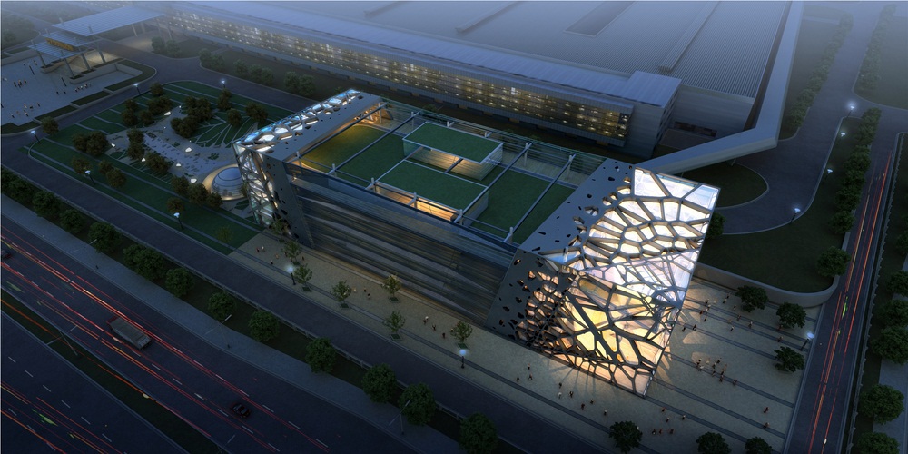 Archisearch TRANSFORMER LIKE ZOOMLION HEADQUARTERS EXHIBITION CENTER |  amphibianArc