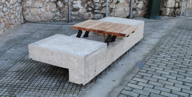 Archisearch - One Bench in the City: Open Design Competition for Public Space Equipment / Evgenina Angelaki, Thodoris Sioutis (NTUA Students)