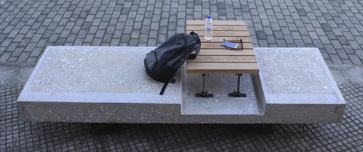 Archisearch One Bench in the City: Open Design Competition for Public Space Equipment / Evgenina Angelaki, Thodoris Sioutis (NTUA Students)