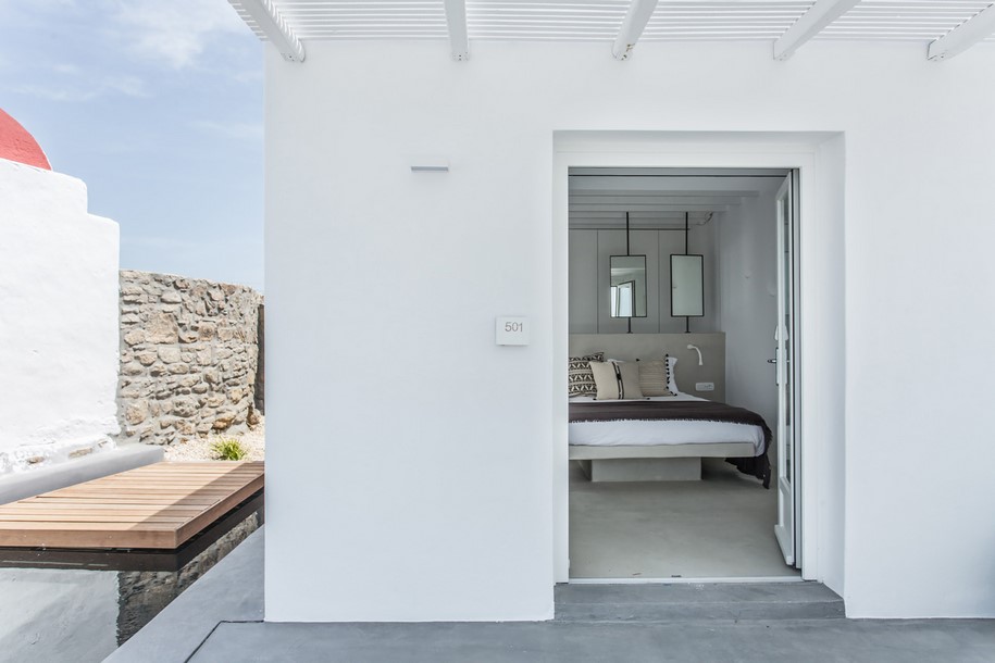 Archisearch Stella Andronikou renovated Ostraco Suites in Mykonos