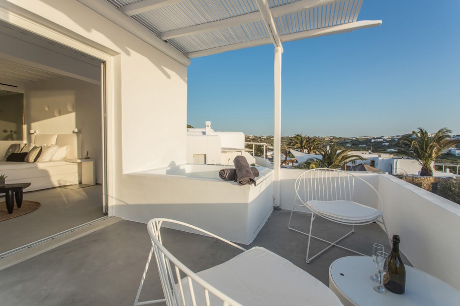 Archisearch Stella Andronikou renovated Ostraco Suites in Mykonos