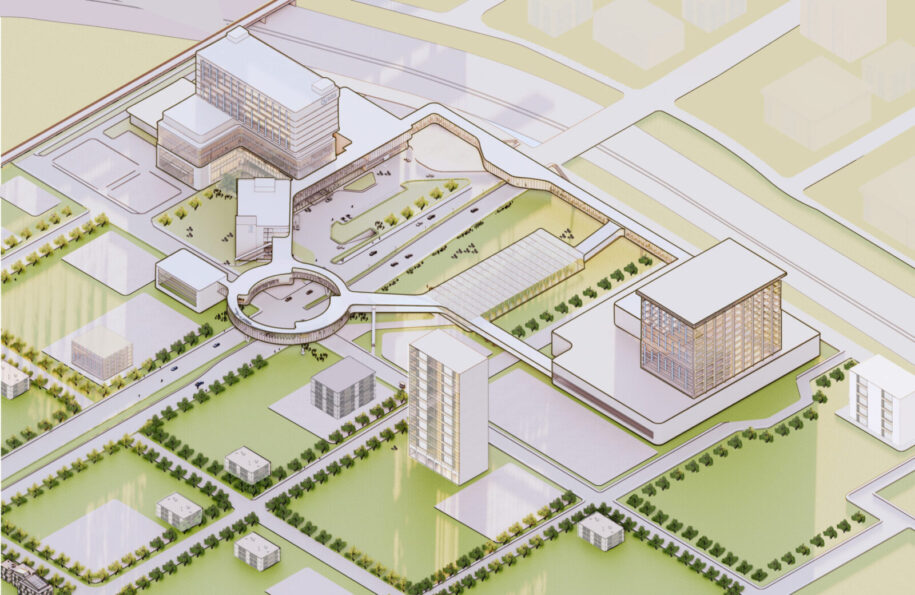 Archisearch Emergency Design: Resilient Community Hospital and its adjacent public infrastructure  |  Pandemic Architecture Top100