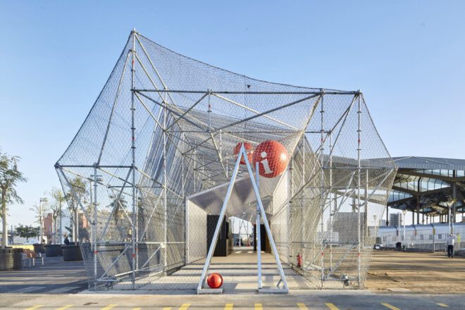 Archisearch - ΕΣΩ 2022 _ Meet the Speakers | Information point in Glorias square, Barcelona, Spain by Peris+Toral Arquitectes