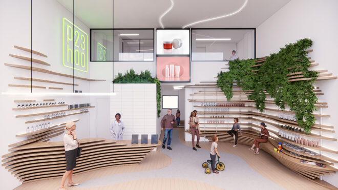 Archisearch - Πρόταση συμμετοχής στο Φοιτητικό Αρχιτεκτονικό Διαγωνισμό Ιδεών «Φαρμακείο 2030», των Μαρκουλάκη Ολυμπία, Ντέκα Φωτεινή, Τούρλου Γεωργία