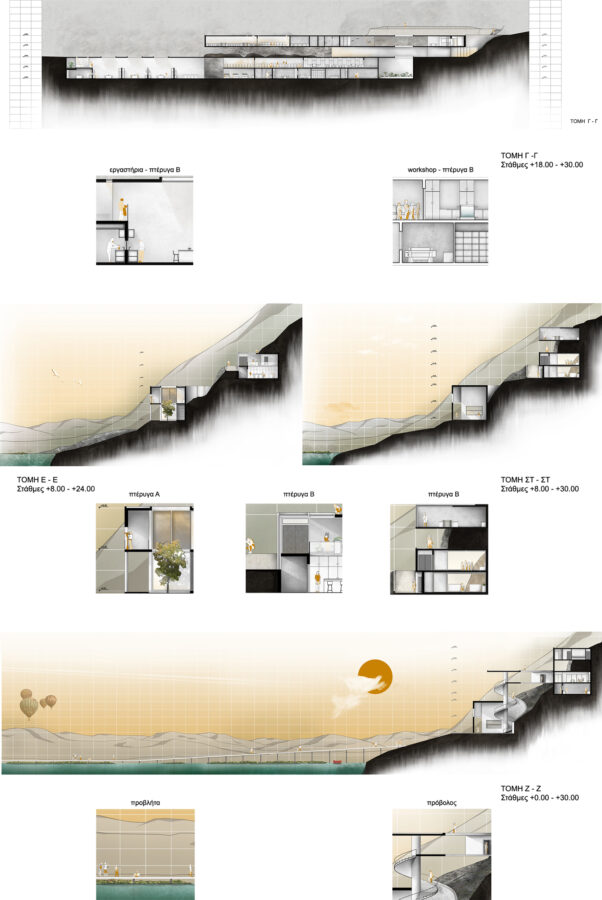 Archisearch Eco Generator: facilities of a hatchery and a research center in Paralimni | Thesis project by Anastasiou Eirini and Iliadou Zoe