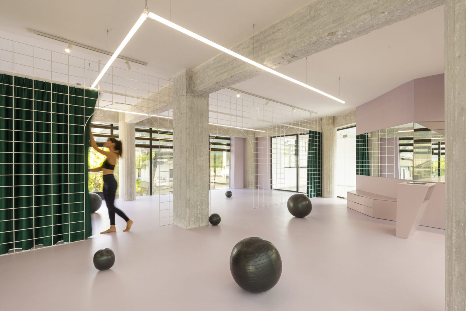 Archisearch A former office space transformed into a Pilates Studio by Theo Poulakos and Manos Botsaris