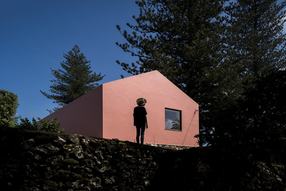 2017, Mezzo Atelier, Pink House, São Miguel,  Azores, renovation, stable, Portugal, pink, ochre