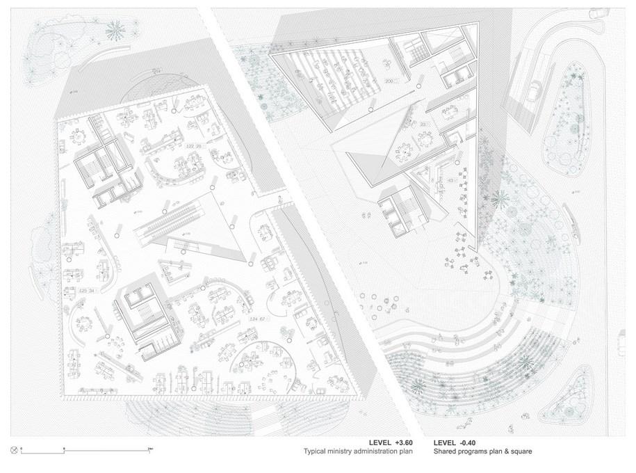 Archisearch Entry in the Architectural competition for the New Building Complex of the Ministry of Infrastructure in Pireos Street | L. Michaloutsos, A. Proimou, A. Stratou, T. Marinaki, C. Moustakis, V. Kavalla  & Th. Tselepidis