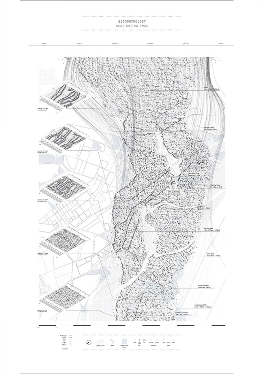 Archisearch Projective Sandscapes / Aralkum Desert / Elena Longhin, Chris Lo & Howe Chan / AA School of Architecture