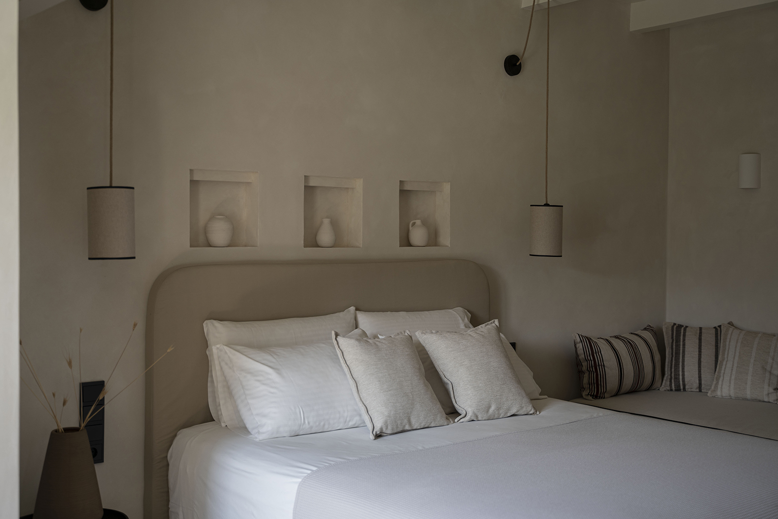 Archisearch DNE Architects renovated boutique hotel's interiors, in Mani, Peninsula.