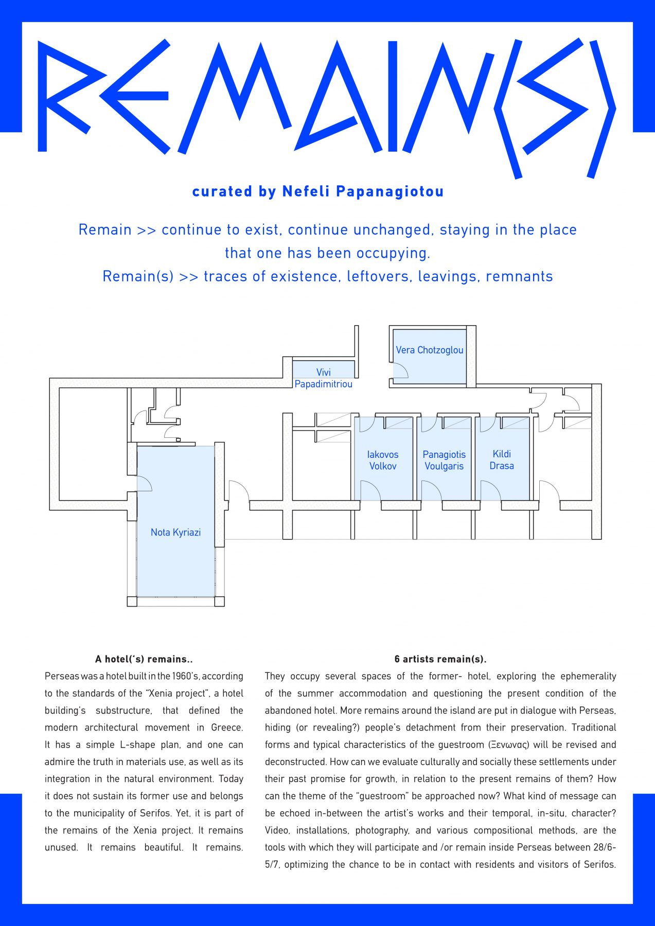 Archisearch REMAIN(S) ART EXHIBITION  |   July 5-21, SERIFOS