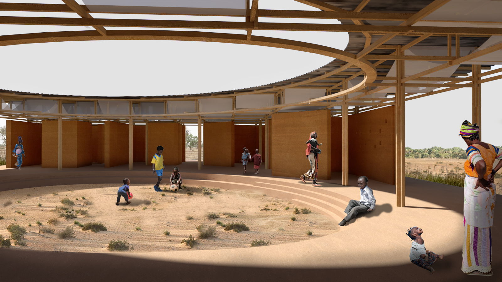 Archisearch 'Hide and seek': entry by Georgios Thalassinos & Ioanna Karampetsou at the Kaira Looro Architecture Competition 2022, Children’s House