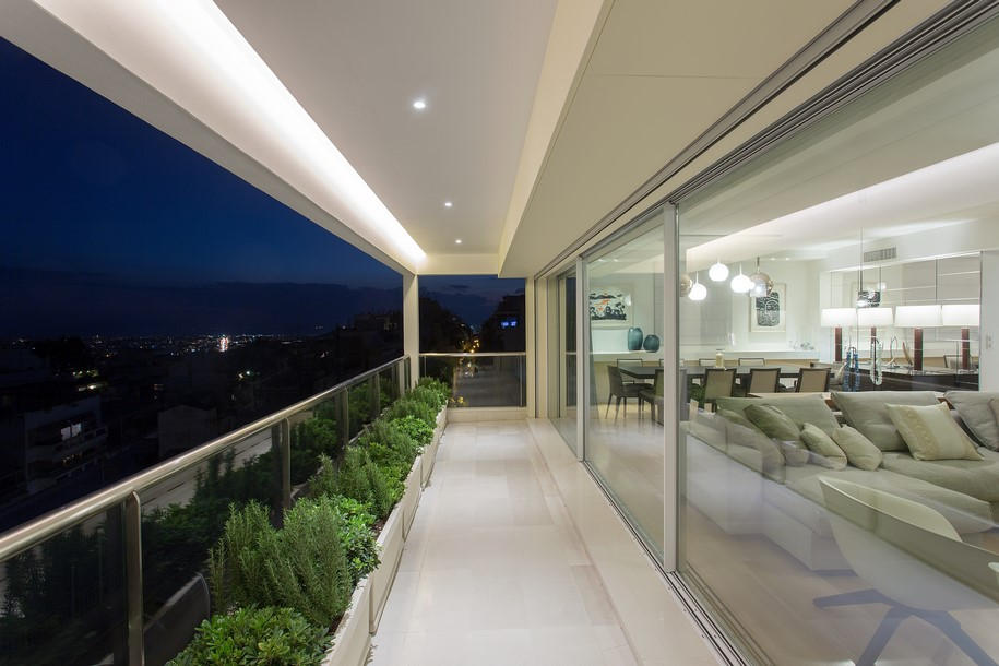 Renew Architects, apartment, Athens, Lycabettus, view, city, urban, roof garden, greek architecture, polykatoikia, Panagiotis Voumvakis