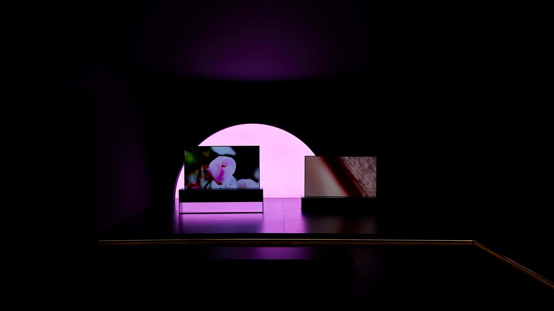 Archisearch World’s first rollable OLED TV features at Milan Design Week | Foster + Partners