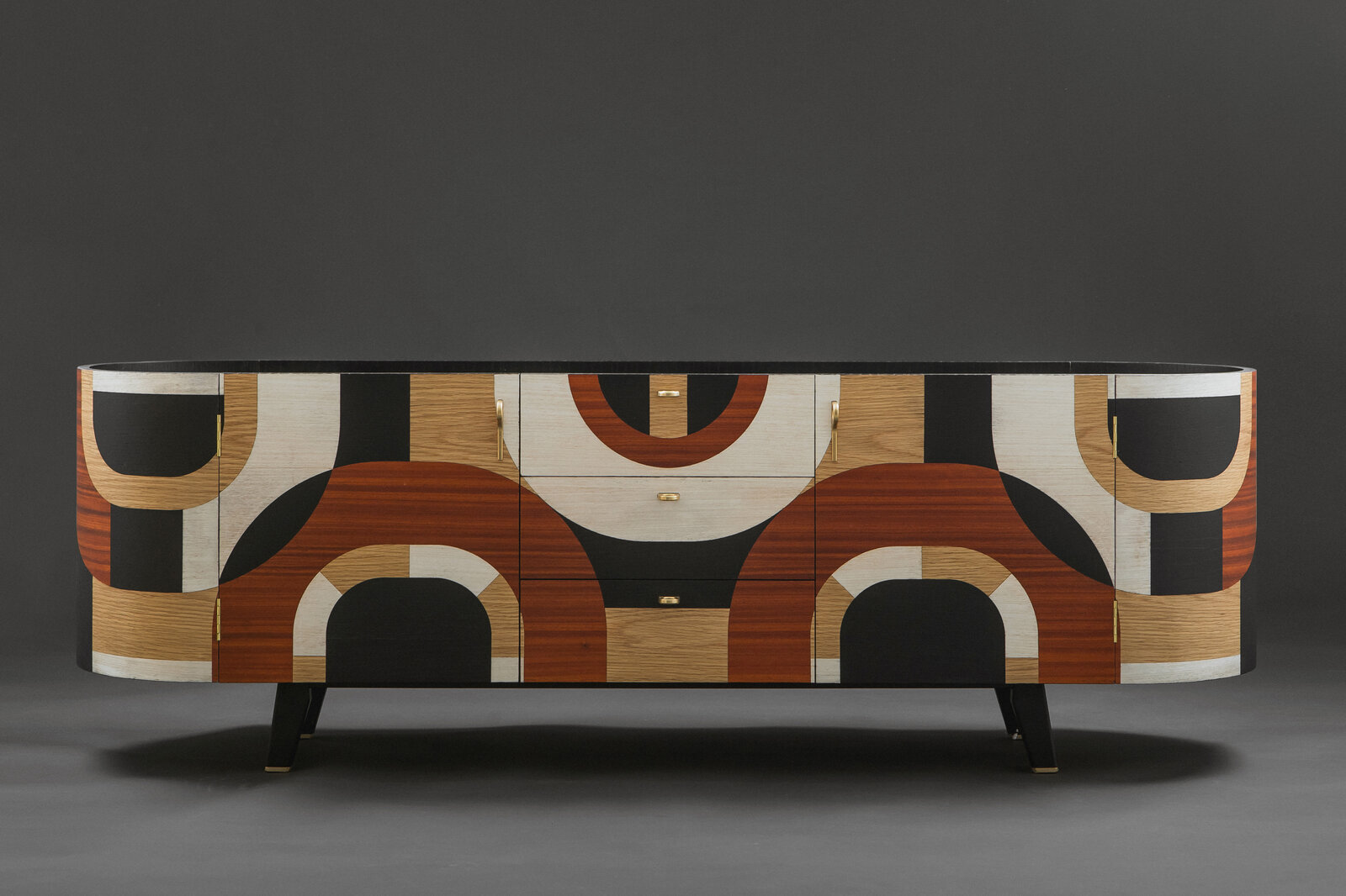 Archisearch Marquetry geometric sideboard | Mockinbird studio