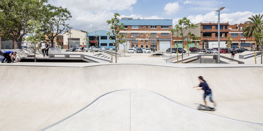 Landskate parks, Barcelona, Βαρκελώνη, Ισπανία, landscape, landscape design, SCOB, Sergi Carulla, Oscar Blanco, urban landscape