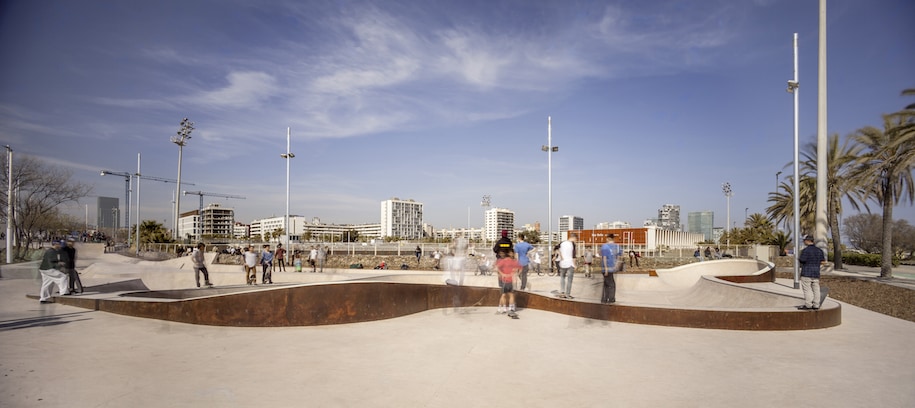 Landskate parks, Barcelona, Βαρκελώνη, Ισπανία, landscape, landscape design, SCOB, Sergi Carulla, Oscar Blanco, urban landscape