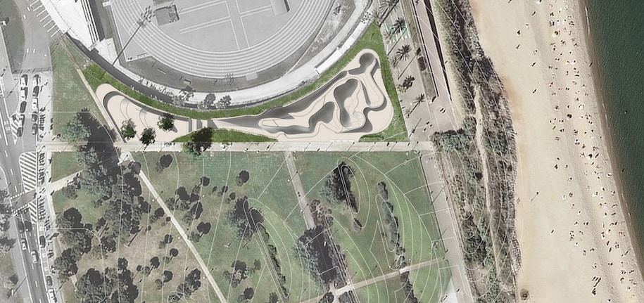 Landskate parks, Barcelona, Βαρκελώνη, Ισπανία, landscape, landscape design, SCOB, Sergi Carulla, Oscar Blanco, urban landscape