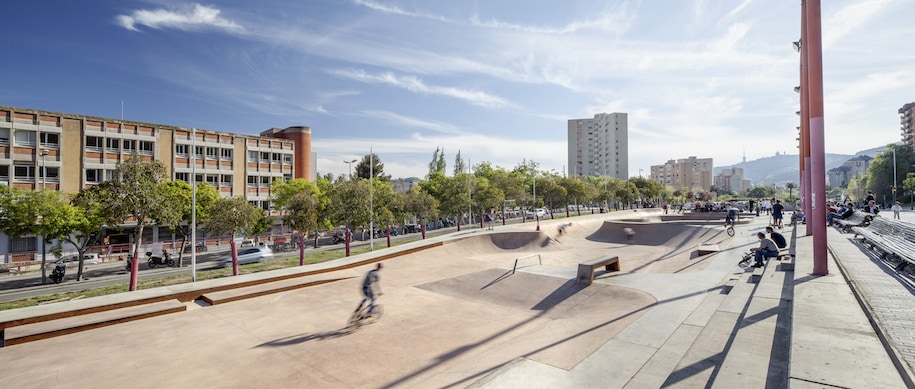 Landskate parks, Barcelona, Βαρκελώνη, Ισπανία, landscape, landscape design, SCOB, Sergi Carulla, Oscar Blanco, urban landscape