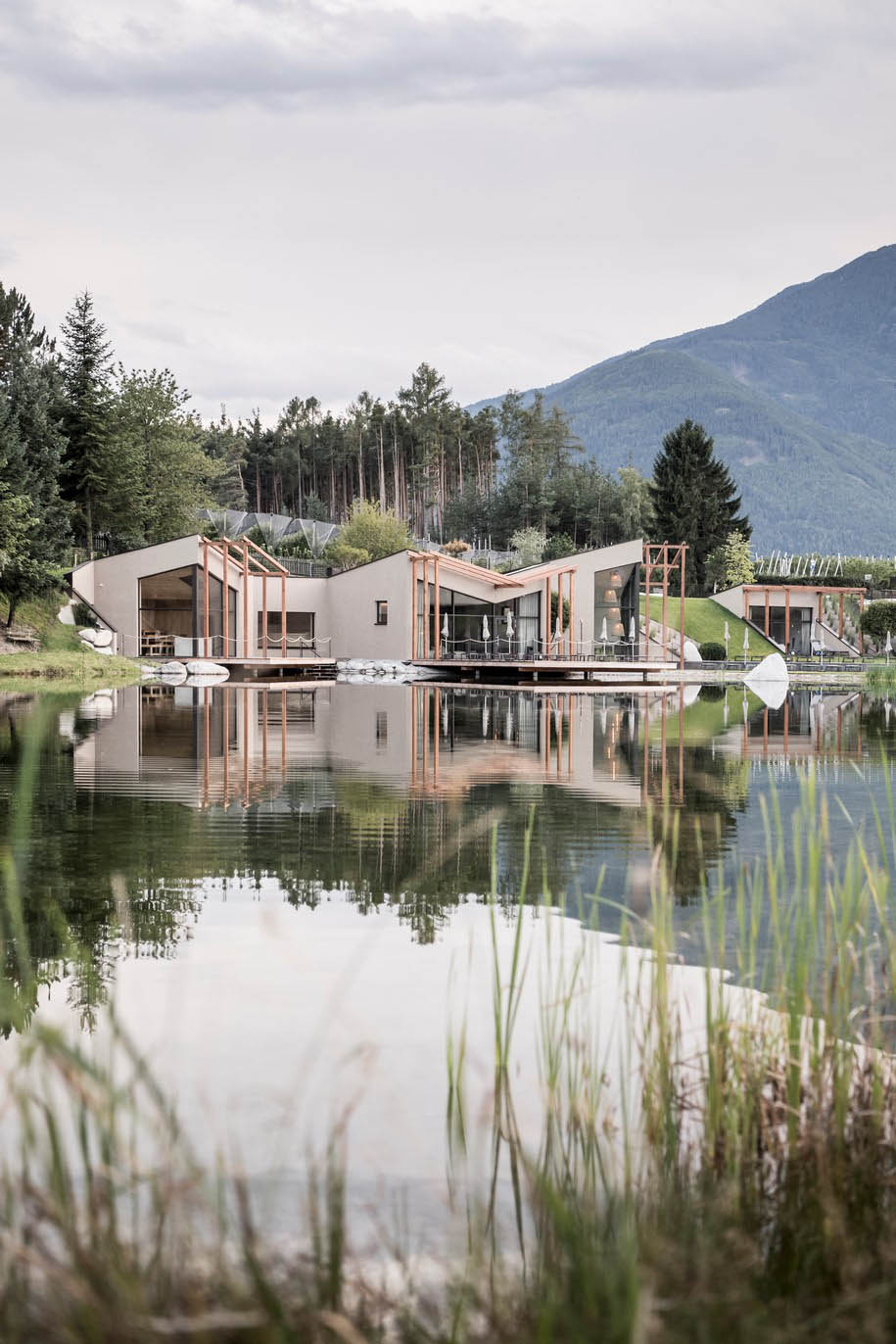 Hotel, Seehof, noa*, network of architecture, garden architecture, Italy,pool, lake, countryside, wellness, spa