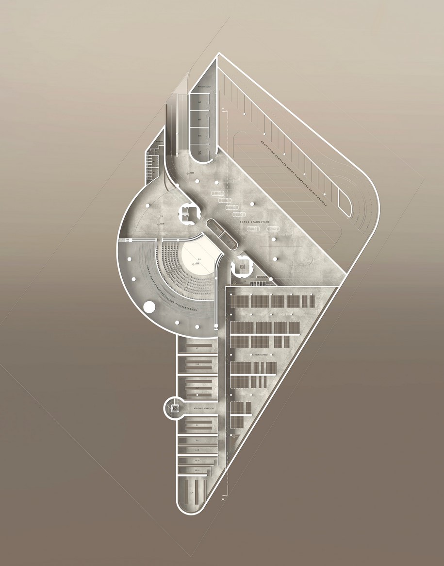 Archisearch TENSE ARCHITECTURE NETWORK' s proposal for the new administration building acts as an urban condenser in the city of Elefsis