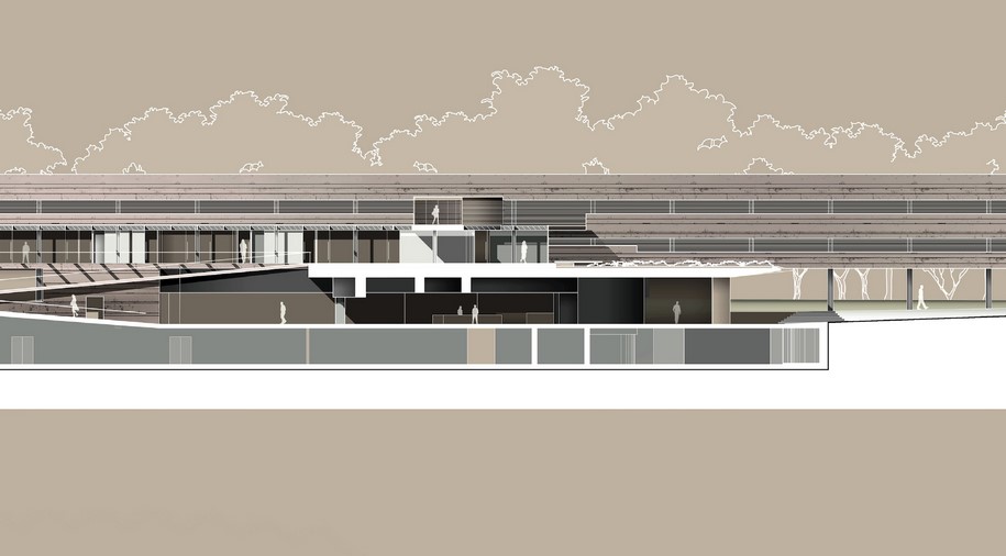 Archisearch TENSE ARCHITECTURE NETWORK' s proposal for the new administration building acts as an urban condenser in the city of Elefsis