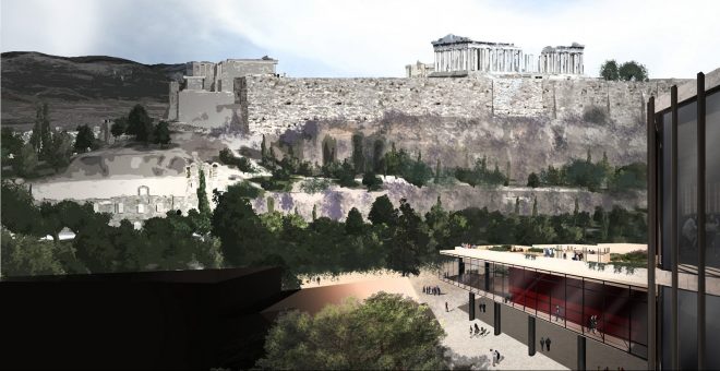 Archisearch - MENTION FOR #ATHENS CALL COMPETITION - TERRACE FOR THE ACROPOLIS | Kyriakos Giannakidis & Elvira Kamberi